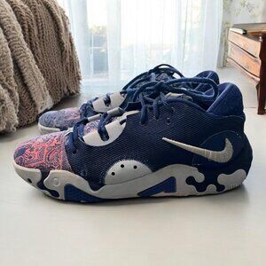 Nike XC Men's DC1974-400 Blue Paisley Hyper‎ Royal Athletic Shoes Size 10